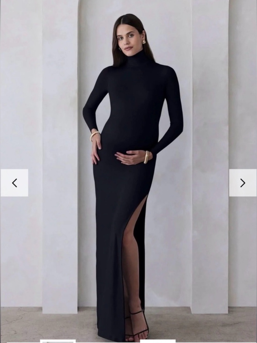 Bumpsuit The Monica Maternity Dress - Black, size medium